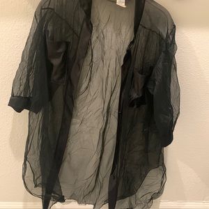 Vintage sheer sleepwear top size L
